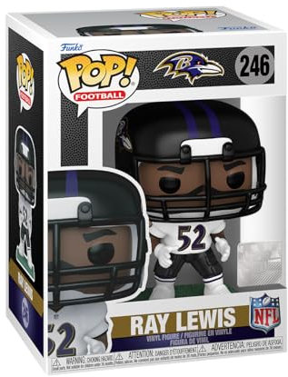 Funko POP! NFL Legends: Ravens - Ray Lewis - Vinyl-Sammelfigur - Geschenkidee - Offizielle Handelswaren - Spielzeug Für Kinder und Erwachsene - Sports Fans - Modellfigur Für Sammler und Display