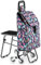 RUVOO Einkaufswagen Treppensteiger Trolley, Tragbarer Einkaufswagen Mit Sitz Für Ausruhen, Klettern, Treppenwagen, Trolley, Leicht Einkaufstrolley Klappbar