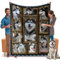Sibirischer Husky-Decke, sibirischer Husky-Geschenke für Frauen und Männer, gemütliche, flauschige, weiche Überwurfdecke für Couch, Bett, Sofa, warme Flanell-Fleecedecke, Doppelbett, 152,4 x 203,2 cm,