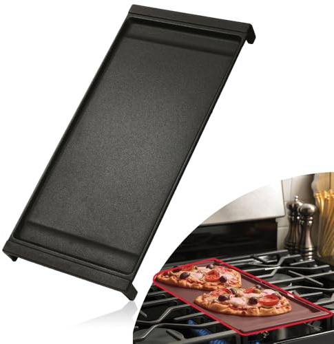 [Upgraded] WB31X24738 Gas Range Griddle, Griddle Plate Replacement Part fit for GE Stove, Cast Iron Center Griddle, Replaces WB31X24998