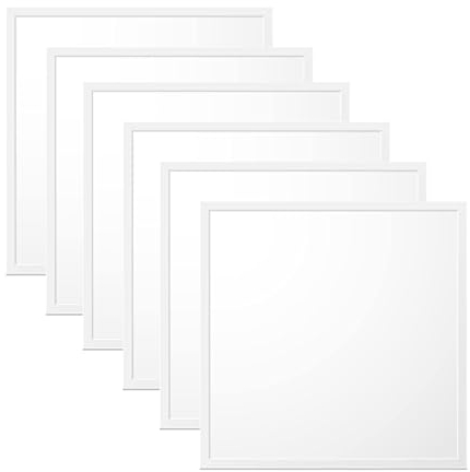 WSU Lights 6x LED Panel, Deckenleuchte, 62x62cm, 4400lm, 4000K, 40W, inkl. Trafo, Rasterleuchten, Einlegeleuchte, Büroleuchten (4000K, 6 Stück)