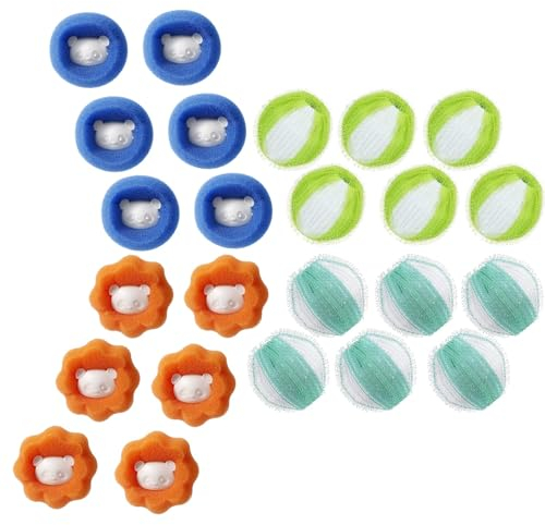 24Pcs Washing Balls Pet Hair Remover for Laundry Reusable Hair Catcher Washing Machine, Adsorption Pet Lint Remover Washers Laundry Sponge Balls pet hair remover washing machine