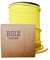 Câble électrique en tissu premium, pour bricolage et restauration - Textile, élégant et chic pour lampes et bureau à domicile (Jaune, 2 metre)