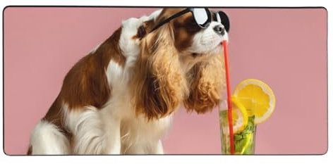 Personalised Extended Large Gaming Mouse Mats for Desk, Customised Long Mouse Pad Desk Mats with Printing Photo/Logo/Text, Design Your Own Keyboard Laptop Computer Mats for Home Office, 40x90cm