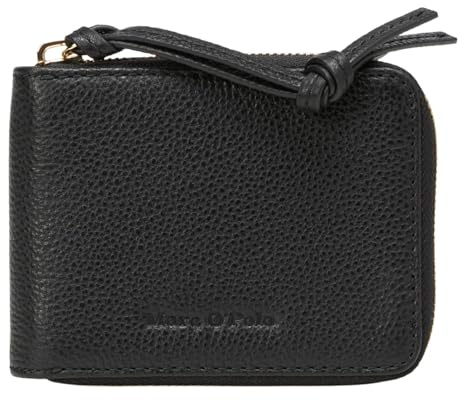 Marc O'Polo Leder Geldbörse Franca Zip Wallet Black schwarz