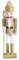 Glitter Soldier | Christmas Nutcracker Soldier | Gold Silver Figurines Figures Nutcracker Decoration | 30cm/12inch Nutcracker Figures Holiday Christmas Decorations | Wooden Nutcracker Soldier