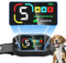 Tucnkac Collier Anti Aboiement Chien Rechargeable, Écran LCD Couleur Anti-Aboiement avec 4 Modes Son/Vibration/Choc, 5 Niveaux de Sensibilité, Étanche IP67 pour Petits Moyen Grand Chiens