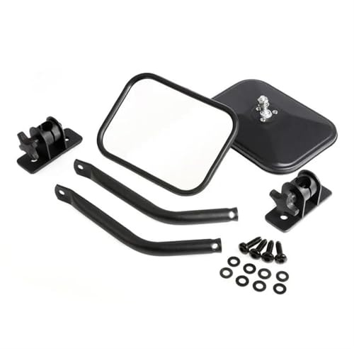 Außenspiegel Für Jeep Für Wrangler TJ JK 1997-2020 Außen Seitenspiegel Türen Off Rückspiegel Quick Release Seite Spiegel Außenspiegel Spiegelglas