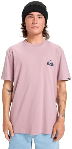 Quiksilver Short-Sleeved T-Shirt EV Mini Logo SS Men's Purple L