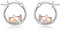 Corgi Ohrringe S925 Sterlingsilber Hunde Creolen Corgi Schmuck für Corgi Liebhaber für Frauen
