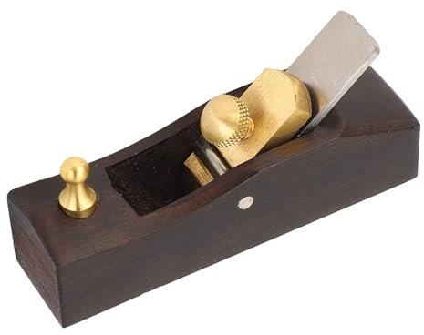 Mini Wood Planer Small Lightweight Hand Plane Tool for Straight Objects Planing Trimming with High Speed Steel Ebony Wood Base Ideal for Woodworking