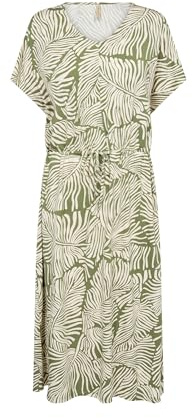SOYACONCEPT Damen Kleid SC-MARICA AOP 331 (calliste Green Combi) Größe XL