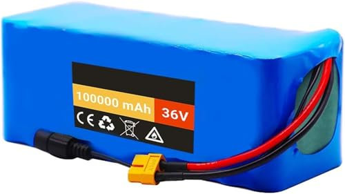 Batterie Lithium-ION 36 V 100 Ah 10S4P for vélo électrique avec Carte de Protection BMS(XT60)