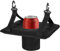 Porte-gobelet personnalisable en nylon noir pour bouteilles, canettes et tasses