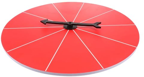 Toyvian Tragbarer 40cm Drehteller Lottorad aus Kunststoff mit Ständer Spiel Drehplatte für Kinder und Erwachsene Partyspiel Verlosungsspielzeug