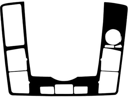 Mittelkonsole Verkleidung Für A6 Für S6 Für C6 2005-2011 Piano Black Center Gear Shift Getriebe Panel Cover Auto Innenverkleidung Aufkleber(11 Piano Black LHD 1)