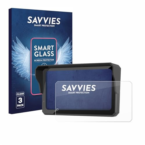 Savvies Schutzglas für Carpuride W602S Pro | 3 Stück Transparenter Displayschutz Made in Germany Panzer Schutz Glas 9H Schutzfolie HD Klar Blasenfrei Einfache Montage