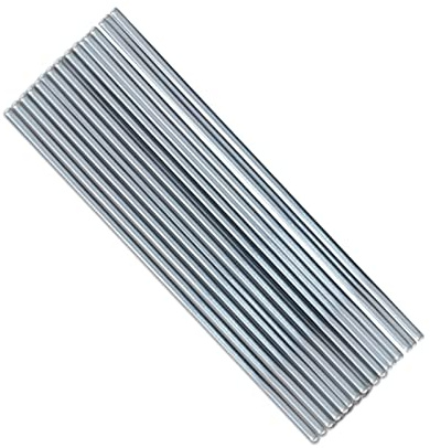 Baguettes de brasage à l'argent pour l'aluminium, Baguettes de soudage en aluminium fourré sans poudre soudure, diamètre 1.6-2mm, 5 pièces(10 Pieces,1.6mm)