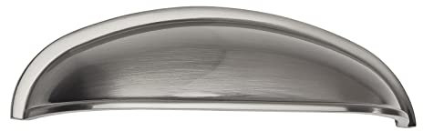 SOTECH Muschelgriff NICK Edelstahloptik BA 96 mm Schrankgriff Apothekergriff Griffschale