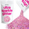 Hemway Extra Grosso Glitter 100 g 3,5 oz Cosmetic Safe 1/24 1mm 0,04 Rosa Olografico