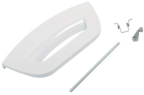 sparefixd White Door Handle Kit to Fit Hotpoint Washing Machine