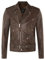 Infinity Leather Herren Leder Jahrgang Braun Brando Motorradfahrer Rock Motorrad Kuhfell 2XL