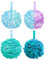 Aquior Shower Puff Loofahs, Bath Sponge, 60g/PCS Extra Large Mesh Pouf Easy Foaming Body Scrubber Exfoliator for Big Full Lather, Green Blue
