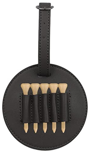 Golf Tee Bag - Golf Tee Halter mit 5 Slots - PU Leder Golf Tee Pouch für Damen Herren, Golf Zubehör, schneller und einfacher Zugriff Znet-au