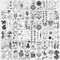 Esland 330+ realistische schwarze temporäre Tattoos für Erwachsene, 60 Stück Vintage-Skelett-Schlange-Designs, Kronen, Pfeile, Sonne-Mond-Sterne, Blumen, Schmetterling, Feder, Liebes-Tattoo-Aufkleber