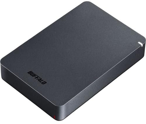 BUFFALO 5TB MiniStation PGF Hard Disk esterno portatile HDD resistente agli urti, USB 3.0 (3.2 Gen 1x1) per PC, Mac