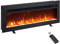 FlameKo Dilton 36/92cm 3 in 1 Electric Fireplace, Freestanding, Wall Mounted, Recessed, 9 Colour Flame Effect, Media Wall Compatible, 900W - 1800W Heater, Remote Control