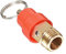 M METERXITY Air Compressor Valve - Brass Safety Valve, 115 PSI Set Pressure, Apply to Small Volume Pressure Reduction Applications (G 1/4 Male Threaded, Red)
