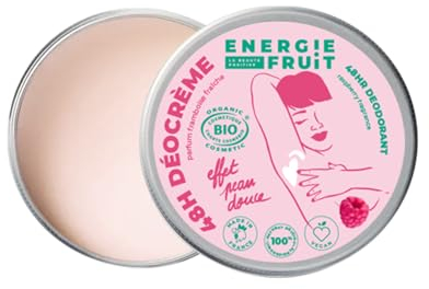 ENERGIE FRUIT | Déodorant crème | Parfum Framboise fraîche | BIO certifié par ECOCERT