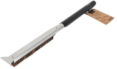 SANTOS Pizzaofenbürste - 53 cm - nachhaltige Grillbürste - Palmyraborsten - schonend & effektiv - Pizzastein- & Pizzaofenreinigung - hitzebeständig