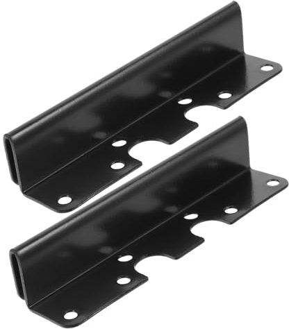 HEALEEP 2stücke Bettbeschlag Teilig Stabile Bettgitter-Haken Aus Eisen Verstellbare Verbindungselemente Für Bettrahmen Einfache Montage Für Verschiedene Bettarten Und Stabile