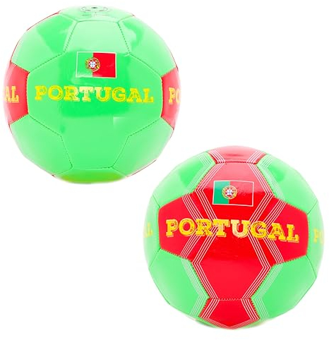 Toyland® Le Portugal Ballon de Football sur Le thème du Pays (8 kg/Taille 5) – Euros et Coupe du Monde – Jouets d'extérieur – 14 Styles Disponibles – (Le Portugal)