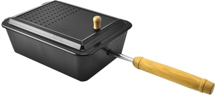 rockible Lagerfeuer-Popcorn-Popper, altmodischer Popcorn-Maker, Popcorn-Pfanne, Topf, Grillwerkzeug für den Hinterhof