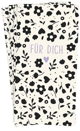 Grafik Werkstatt Taschentücher mit Spruch | Geschenkidee | 10 Stück | Für dich