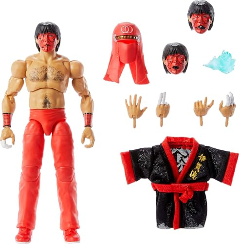 Mattel WWE Ultimate Edition The Great MUTA Actionfigur, 15,2 cm, 30 Gelenkpunkte