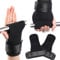 Simpeak Fitness Grip Pads 1 Paire Coussinets de Préhension en Cuir pour Tractions Musculation Gymnastique Cross Training et Poignées de Poignet, Gants de Fitness, Ensemble de Fitness, Noir