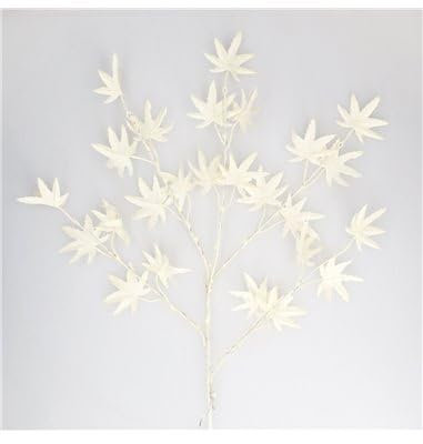 gsc evolution Ramo Decorativo a LED di Foglie di Acero Bianco 0,70M di Luce Calda