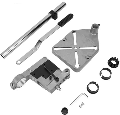 10 mm Bohrständer für Handbohrmaschine & Akkuschrauber – Stabiler Bohrmaschinenständer mit Bohrfutterschlüssel und Drill Press Adapter für Präzise Bohrungen in Holz, Metall und Kunststoff – Ideal für