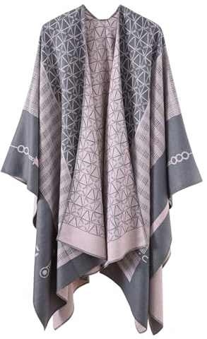 Zetieny Dam poncho vändbara överdimensionerade sjalar och halsdukar varm stolfilt cape stickad cardigan elegant bröllop halsdukar