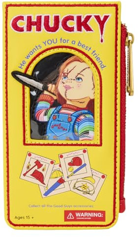 Loungefly Chucky Good Guys Box Grand porte-cartes, multicolore, ONE SIZE, Portefeuille