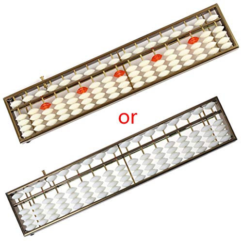 Itkcozcg Bürobedarf, 17-stellige Stäbe, Soroban, Standard, chinesischer japanischer Taschenrechner, Zählwerkzeug, Farbreferenzbild, Length 37CM*Width 8cm, Bürobedarf