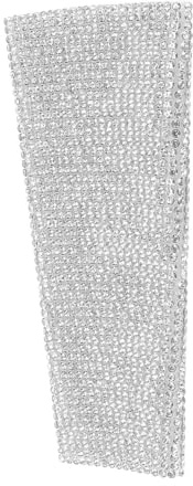 Microphone Sleeve Rhinestone Microphone Handle Cover Glass Sparkly Bling Rhinestone Mic Decorative Sleeve Wrap for SM58 Microphone (Silver)