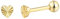 XENOX® Piercing Ohrringe - Herz Piercing aus hochwertigem 925/- Sterlingsilber | XS91469G