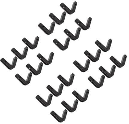 BESPORTBLE 24pcs Small Barbell Storage Hook Set Home Gym Barbell Hanger Plastic Cable Machine Attachment Fitness Bar Storage Wall Mount Holder