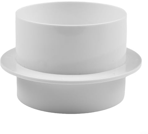 Zilimontt ABS Ventilation Pipe Check Valve for Air Duct Control and Exhaust Fan Systems with 80mm to 200mm Size Options(100MM)