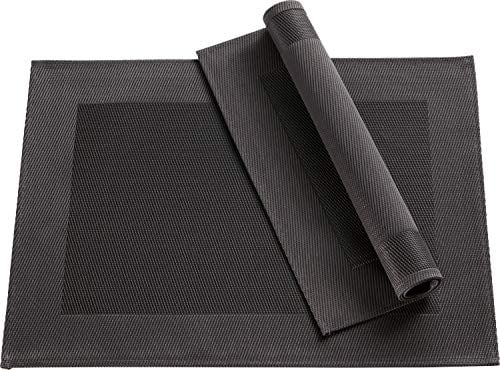 Erwin Müller Tischset Lissabon 2er-Pack abwaschbar grau Größe 33x45 cm